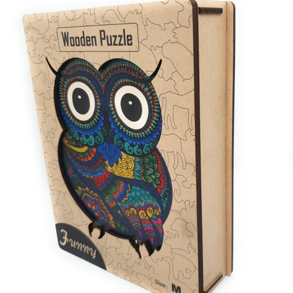 Suvira Animal Wooden Puzzle - Engaging, Educational, Owl - Picture 10 of 13